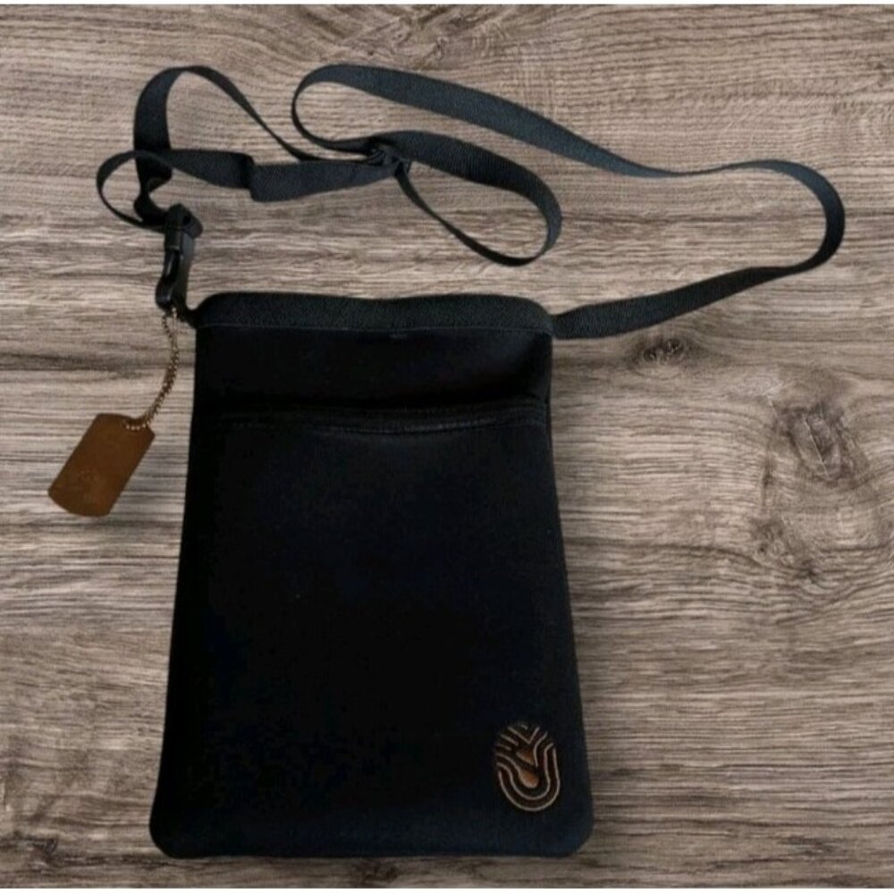 Staywell Copper Crossbody Bag Purse Pouch Black Adjustable Strap Sling Health